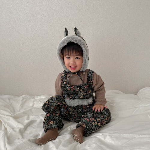 ふわふわファーのネコ耳ボンネット ベビー服 Gabri 通販 16828733