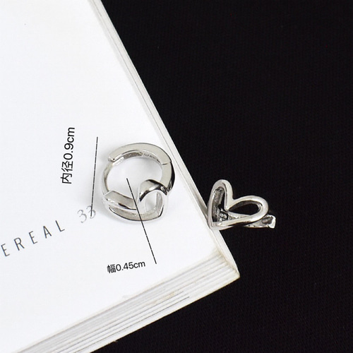 シルバー925 小ぶり ハート フープピアス つけっぱなし ピアス 金属