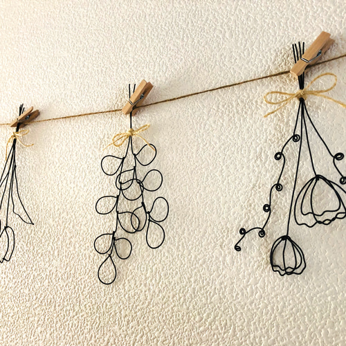 ワイヤークラフト ワイヤーアート ガーランド ガーランド miko