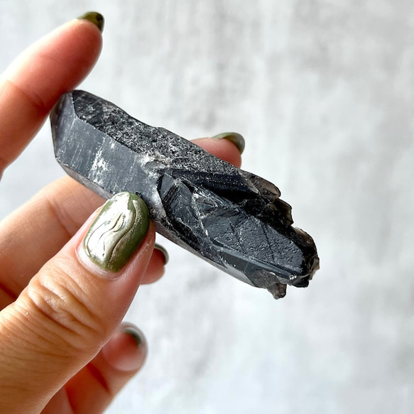 Morion【モリオン ポイント】（41.6g）鉱物 天然石 黒水晶 5枚目の画像
