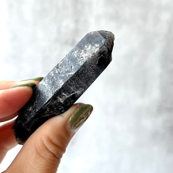 Morion【モリオン ポイント】（41.6g）鉱物 天然石 黒水晶 1枚目の画像