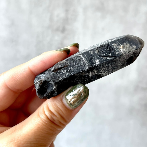 Morion【モリオン ポイント】（41.6g）鉱物 天然石 黒水晶 3枚目の画像