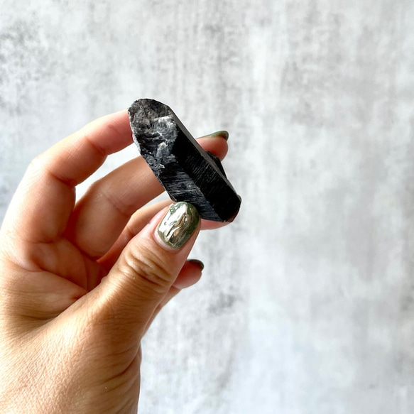 Morion【モリオン ポイント】（41.6g）鉱物 天然石 黒水晶 8枚目の画像