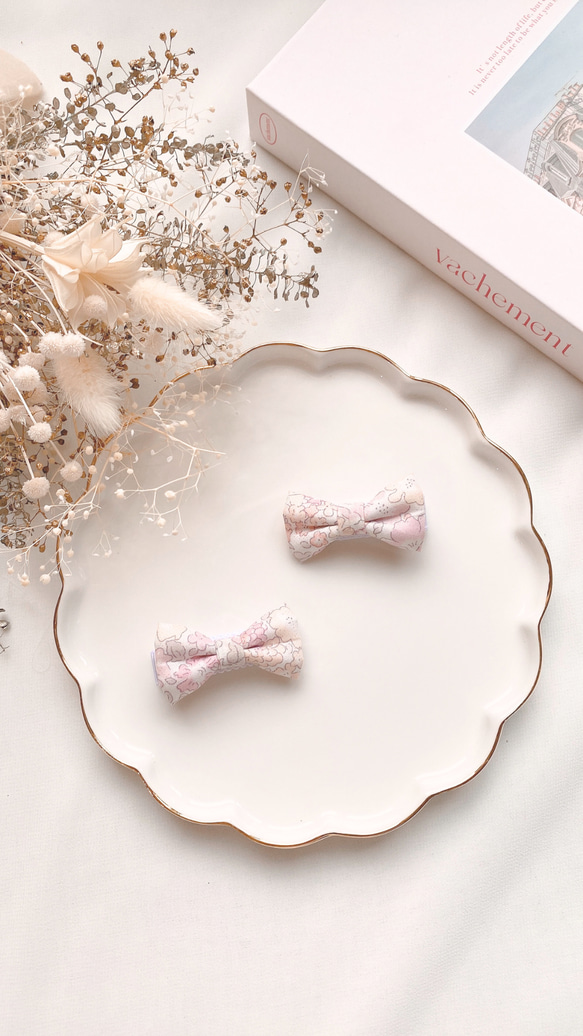 マルシェで大人気】生地が選べるヘアクリップ/ベビーヘアクリップ  