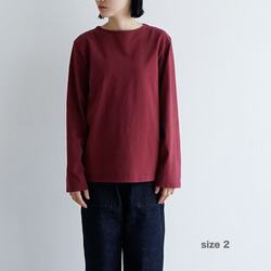 size2完売/MVSコットン/センターバックカットソー/tawny port 9枚目の画像