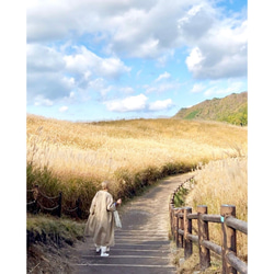 RATA ❤️寬鬆大輪廓❤️實現夢想的輪廓❤️成人長外套❤️蓬鬆米色 第11張的照片
