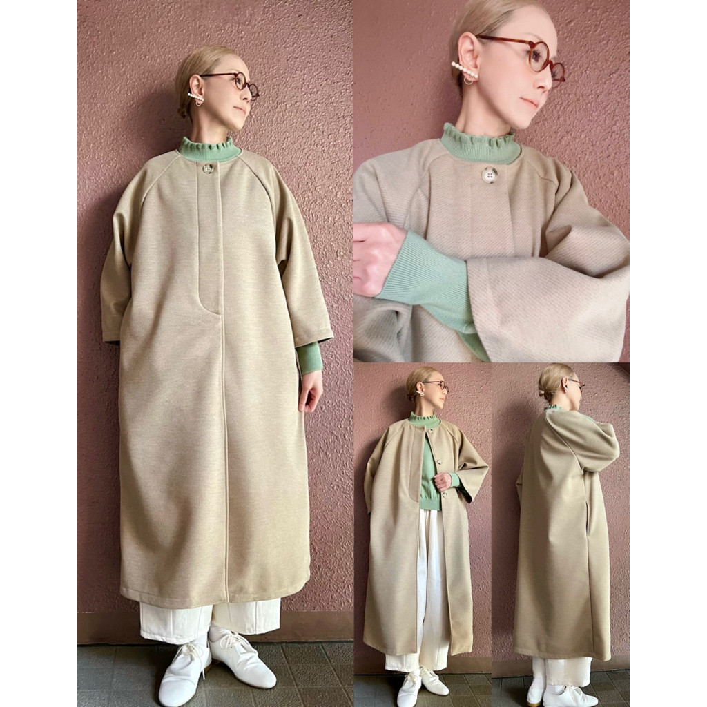 RATA❤️ゆったり大きめシルエット❤️理想を叶えるシルエット❤️大人のロングコート❤️ふんわりベージュ