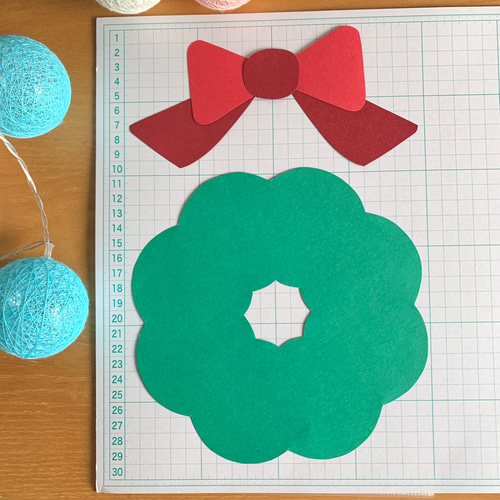 冬の製作キット-クリスマスリース- 5人分 その他インテリア雑貨 ちぃ坊