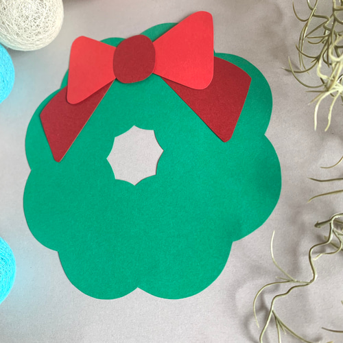 冬の製作キット-クリスマスリース- 5人分 その他インテリア雑貨 ちぃ坊