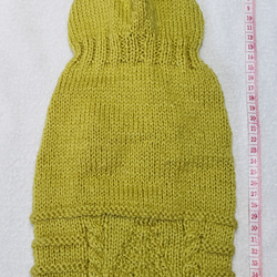 〈お年玉セール〉下記より2割引❤️犬用　手編み　ツリー模様編み　フード付きセーター 3枚目の画像
