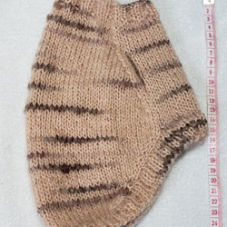 〈お年玉セール〉下記より2割引❤️犬用　手編み　トラトラピンクと茶色のセーター 4枚目の画像