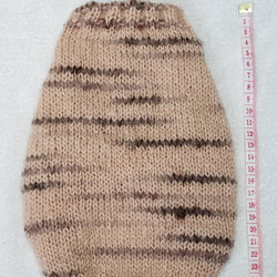 〈お年玉セール〉下記より2割引❤️犬用　手編み　トラトラピンクと茶色のセーター 2枚目の画像