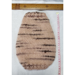 〈お年玉セール〉下記より2割引❤️犬用　手編み　トラトラピンクと茶色のセーター 1枚目の画像