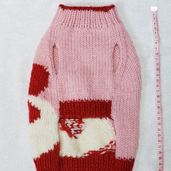 〈お年玉セール〉下記より2割引❤️犬用　手編み　パンダ模様編みセーター 3枚目の画像