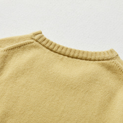 ★立即出貨★讓你每天都想穿它 100%美利奴羊毛毛衣套頭衫 黃色 231102-2 第7張的照片