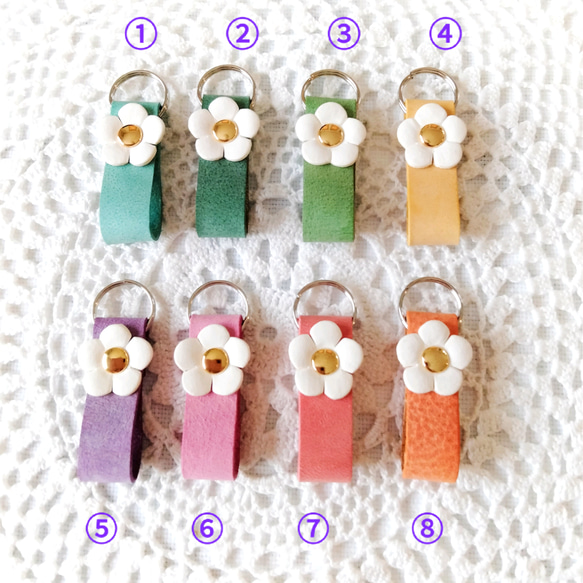 ぷっくりお花のファスナーチャーム♡ハンドメイド 5 ぷっくりお花の