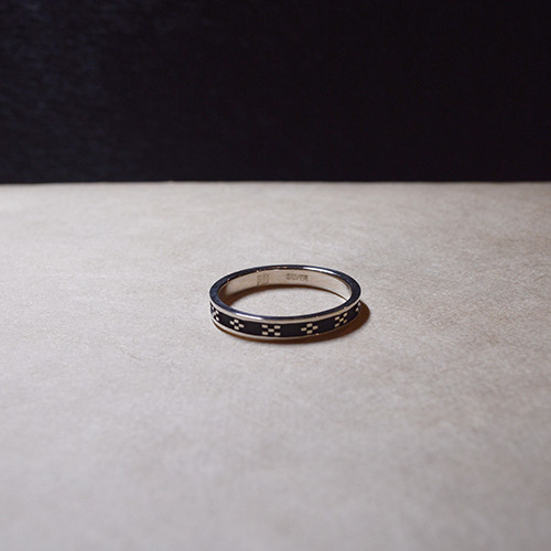 ミンサー柄指輪 ミンサーリング シルバーウッド – 海想