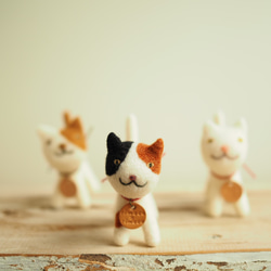 羊毛フェルト 三毛ねこ 羊毛フェルト rimoco*rimoco 通販 16829990