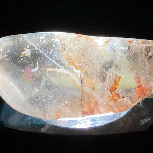 天然石 ルチル入り水晶 台座付き トップクォリティ]天然ルチルクォーツ