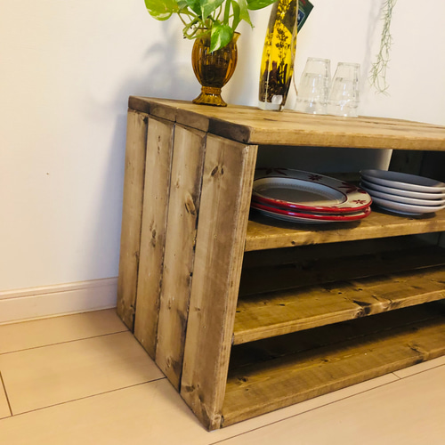 食器棚 収納棚 キッチンラック オープンラック シェルフ 本棚 オーダー  