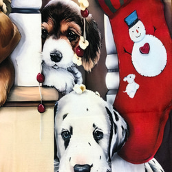 ハンドメイド ぺたんこBigトートバッグ 犬柄 ラブラドールレトリバー 両面 6枚目の画像