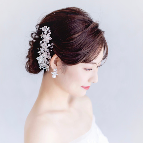 DH100 ヘッドドレス ウェディング ブライダル ヘアアクセサリー