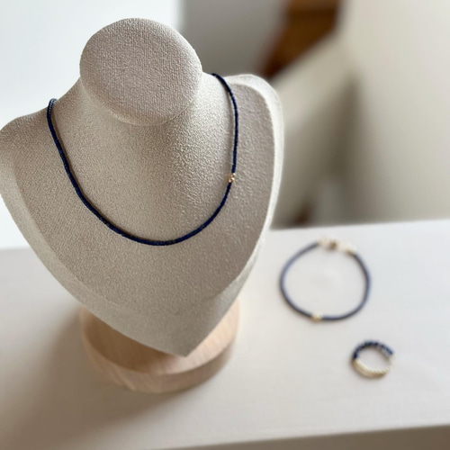 ヴィンテージ 8k ラピスクラブ 刻印 ラピスラズリ 鳩 鳥 ハート チョーカー 9月と12月の誕生石】ラピスラズリ 天然石 チョーカー ネックレス