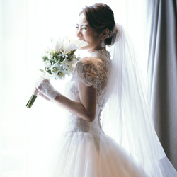 GS265 ウェディング ヘッドドレス　ジルコニア ブライダル ヘアアクセサリー 結婚式 前撮り 6枚目の画像