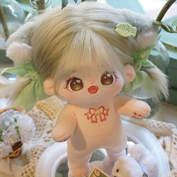20cm 着せ替えぬいぐるみ 無属性 女の子 茶蕾蕾 着せ替え人形 綿人形 コットンドール 2枚目の画像