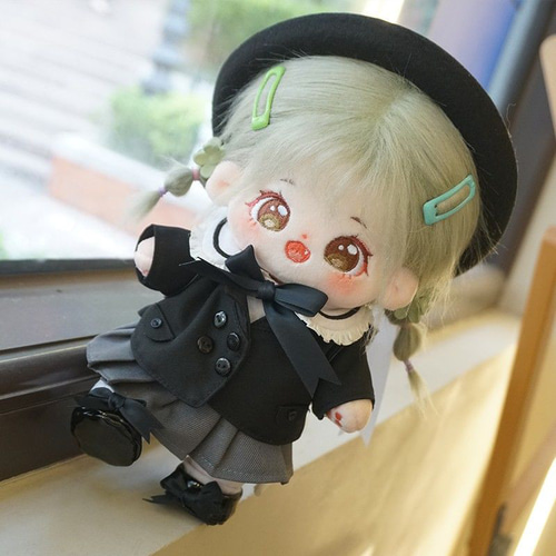 20cm 着せ替えぬいぐるみ 無属性 女の子 茶蕾蕾 着せ替え人形 綿人形