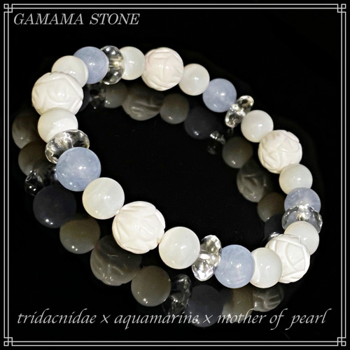 ⭐︎【天然】アクアマリン ブレスレット 21g 押しかけ 