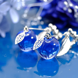 透き通る青の林檎  イヤリングorピアス 1枚目の画像
