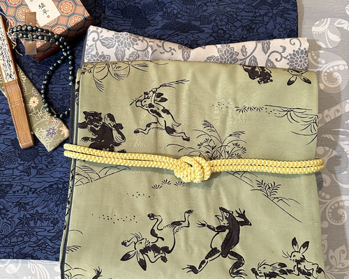 鳥獣戯画模様 洒落袋帯 楽天市場】【15%OFF&クーポン配布中】撫松庵 京袋帯 猫獣戯画