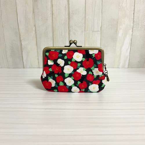 ちゃん　ハンドメイド　がま口親子長財布　くまさんのおかお　グレー 親子がま口財布 ねこ柄 がま口 makopan 通販 16830700｜Creema