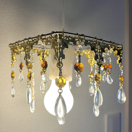 姫系ロココ調アンティーク 2灯クリスタルシャンデリア 姫系ロココ調アンティーク 2灯クリスタルシャンデリア