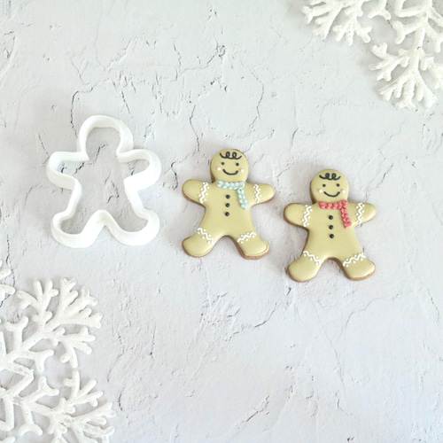 じんじゃーブレット出品 クッキーカッター】ジンジャーブレッドマン|アイシングクッキー