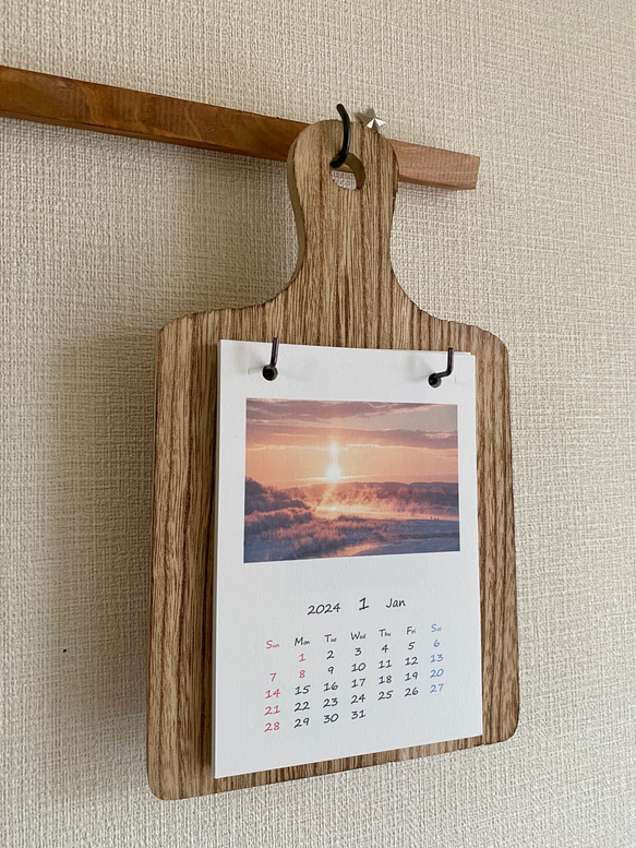 2024年カレンダー★はがきサイズ 写真 北海道 2枚目の画像