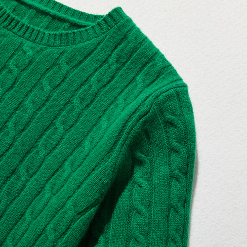 ☆即納☆なんとなくおしゃれ ケーブルニット ウール100