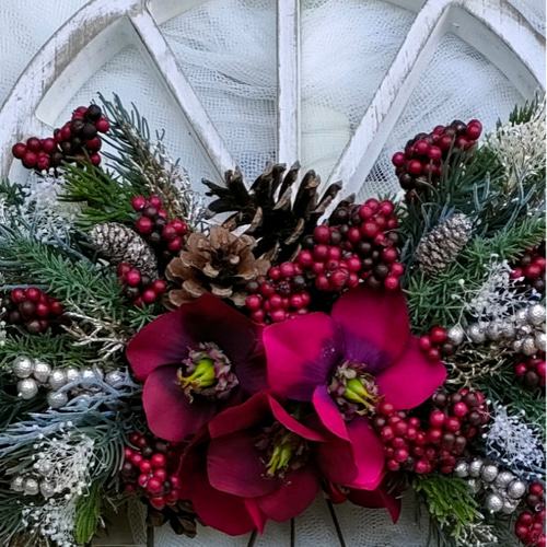 再販」アーティフィシャルフラワー+クリスマス スワッグ