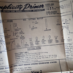 英国で出会った♪ヴィンテージ 1960年代 こども服の型紙 パターン /こども用のコート、吊りズボン、帽子 9枚目の画像