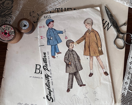 英国で出会った♪ヴィンテージ 1960年代 こども服の型紙 パターン
