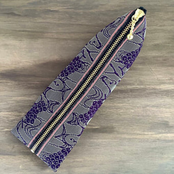 畳縁　笔盒　日式　紫葡萄 第2張的照片