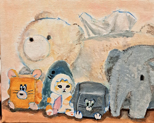 絵画 羊のぬいぐるみ6 絵画