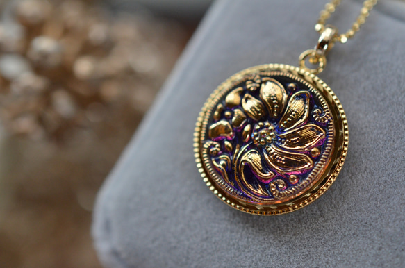 チェコガラス　ネックレス　イヤリング チェコガラスカットガラスネックレス(BLUE): 『欧州航路』