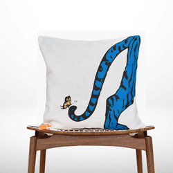 森林抱枕 藍色虎屁股圖案 - 檜木香 - 第1張的照片