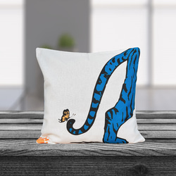 森林抱枕 藍色虎屁股圖案 - 檜木香 - 第9張的照片