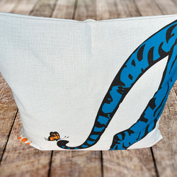 森林抱枕 藍色虎屁股圖案 - 檜木香 - 第10張的照片