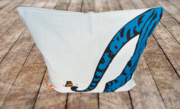 森林抱枕 藍色虎屁股圖案 - 檜木香 - 第10張的照片