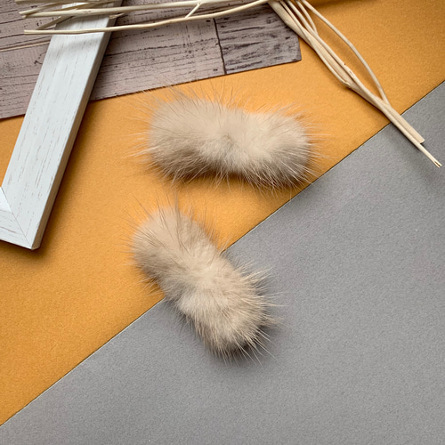 ミンクファーパーツ リアルファー 原色 その他素材 handmade