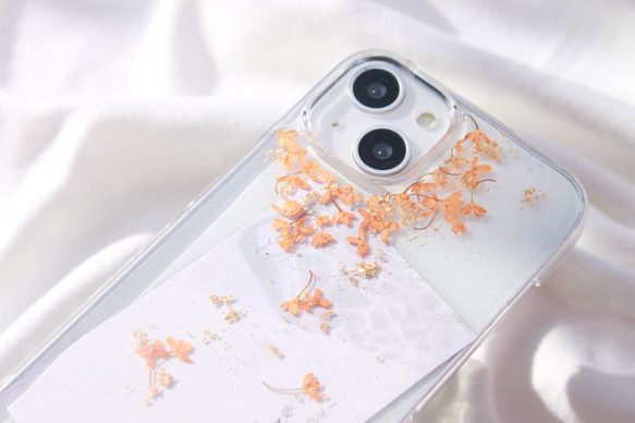 【初恋の朝】金木犀　iPhoneケース Android 全機種対応　スマホケース 5枚目の画像